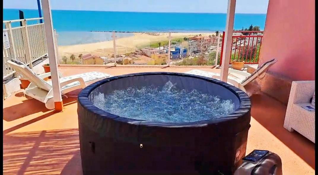 포르토 엠페도클레 La Terrazza Sul Mare Di Bellavista 빌라 외부 사진